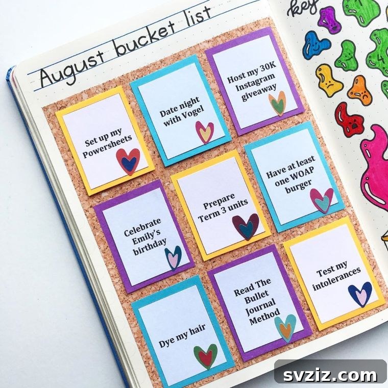 20 Inspiring Bullet Journal Goal Spreads 4 Bucket Bulletin