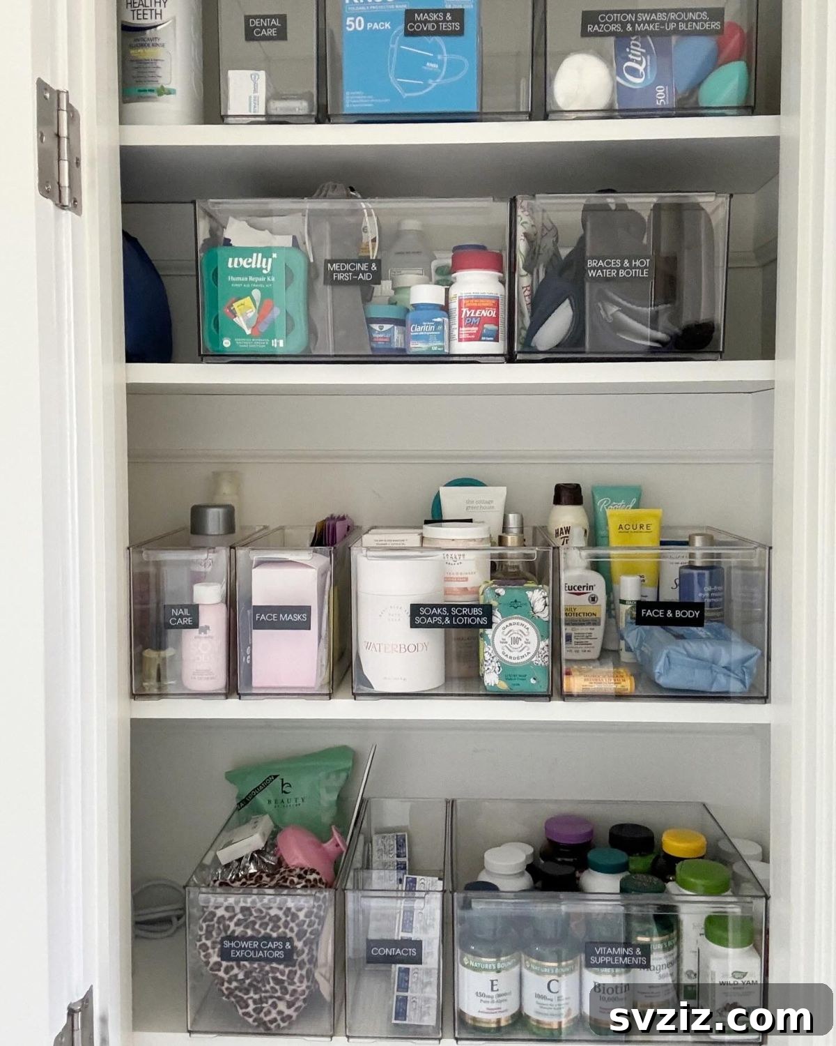21 Smart Toiletries Storage Solutions for a Clutter-Free Bathroom 11 9. Acrylic Storage Bins
