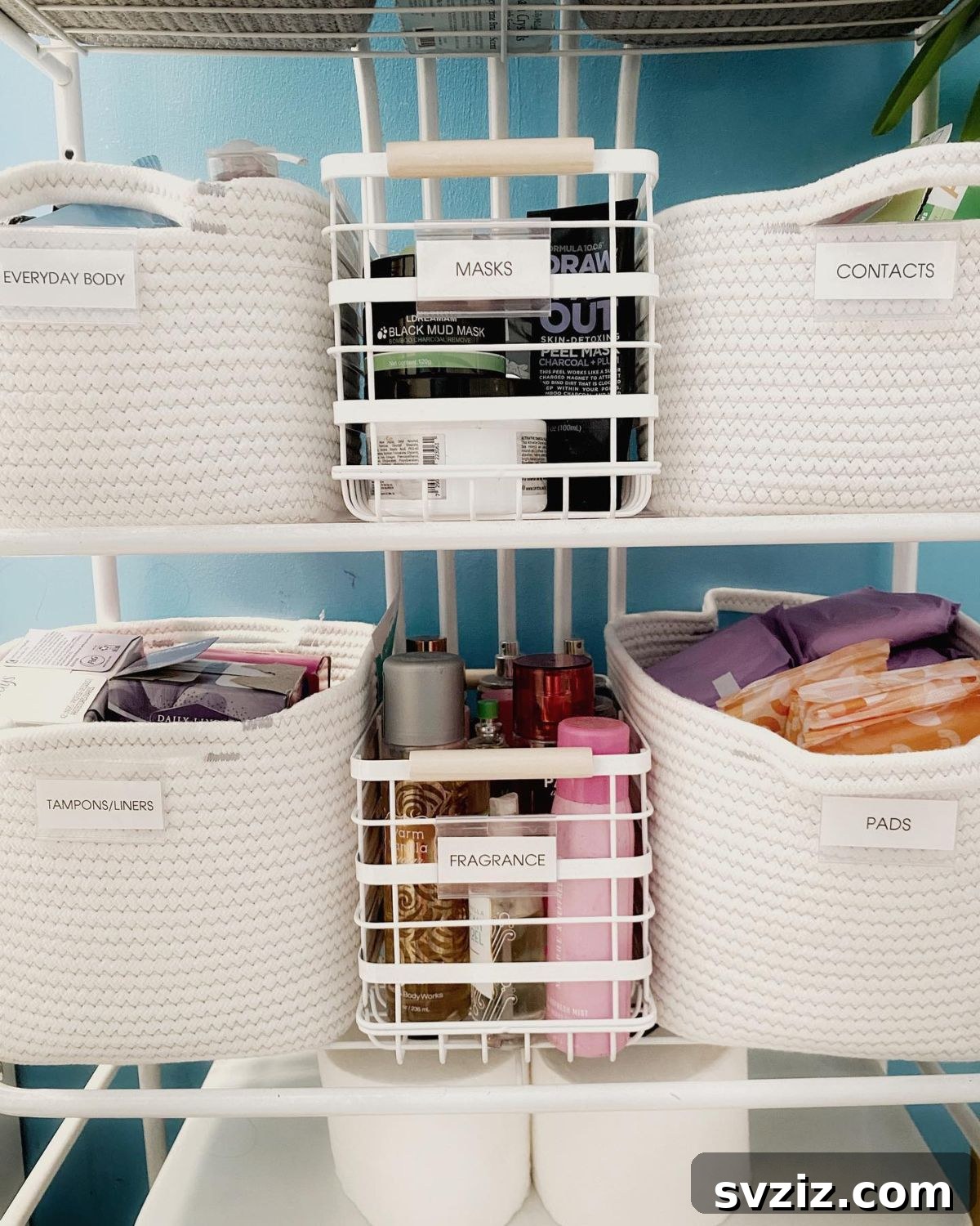 21 Smart Toiletries Storage Solutions for a Clutter-Free Bathroom 20 18. Label Everything