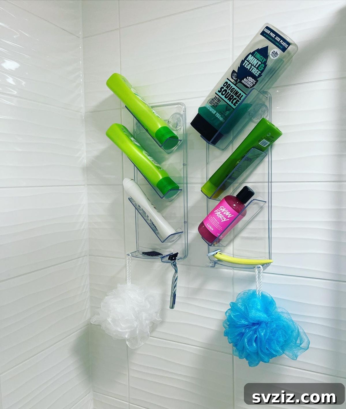 21 Smart Toiletries Storage Solutions for a Clutter-Free Bathroom 3 1. Shower Wall Storage