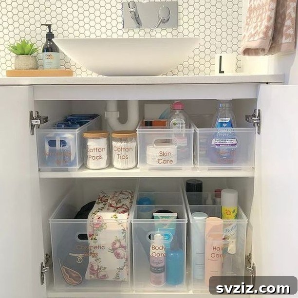 21 Smart Toiletries Storage Solutions for a Clutter-Free Bathroom 21 19. Under the Sink Storage