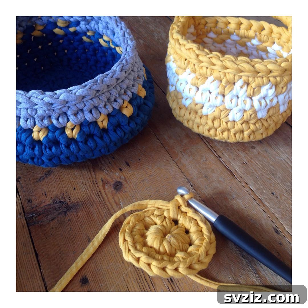 21 Green Organizing Hacks for a Waste-Free, Clutter-Free Life 12 11. Crochet Storage Baskets