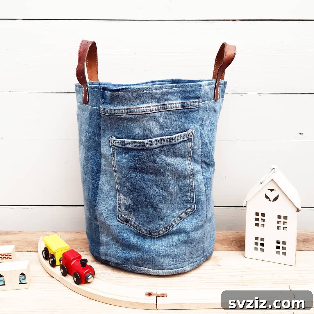 21 Green Organizing Hacks for a Waste-Free, Clutter-Free Life 14 13. Jean Storage Bin