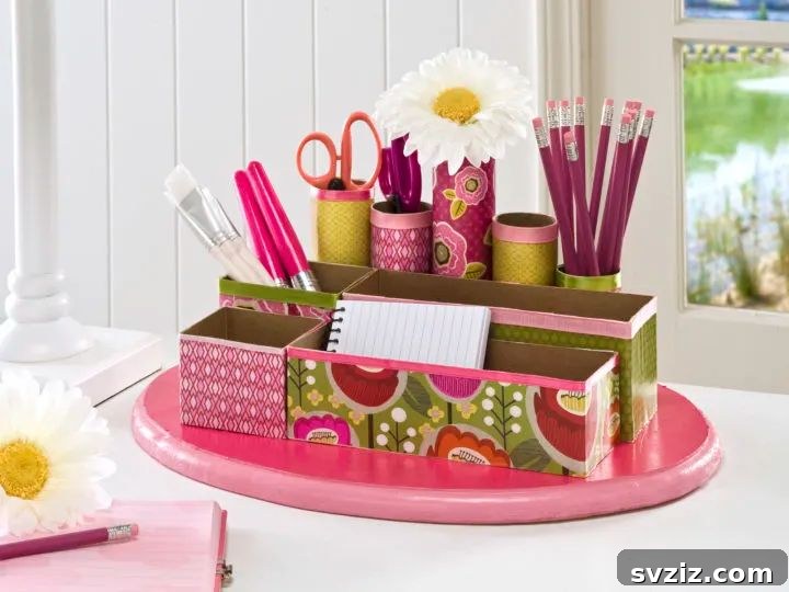 21 Green Organizing Hacks for a Waste-Free, Clutter-Free Life 8 6. DIY Desk Organizer