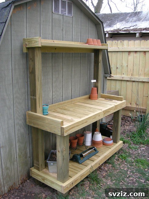 19. 3-Tiered Potting Bench