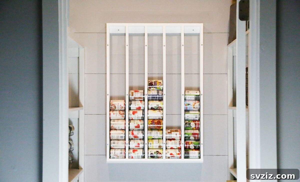 Smart Strategies for Organizing Canned Goods 14 DIY Wall-Mounted Can Organizer for Pantry