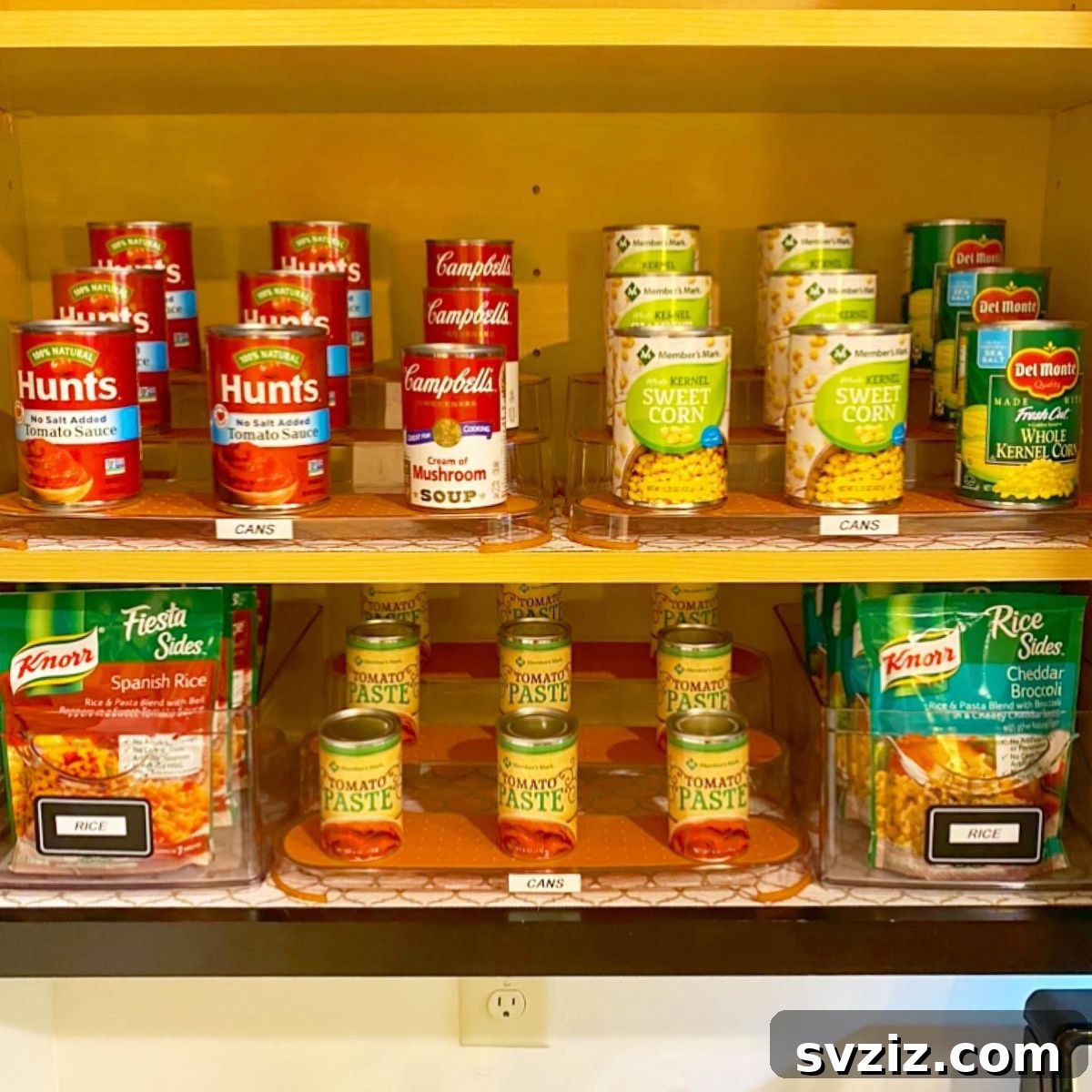 Smart Strategies for Organizing Canned Goods 6 Labeled Pantry Shelves for Canned Goods