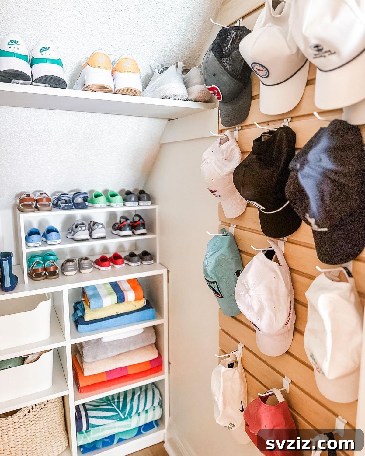 Reimagine Your Stairs: 23 Smart Storage Ideas for Hidden Spaces 13 Under Stairs Hat & Accessory Storage