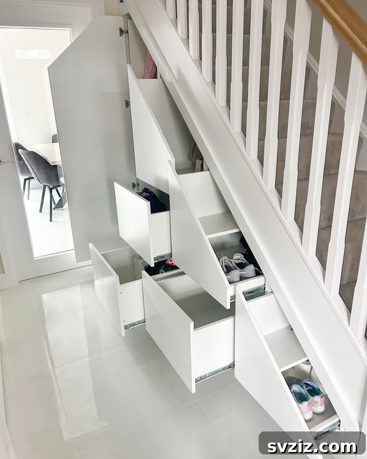 Reimagine Your Stairs: 23 Smart Storage Ideas for Hidden Spaces 7 Under Stairs Shoe Storage Solution