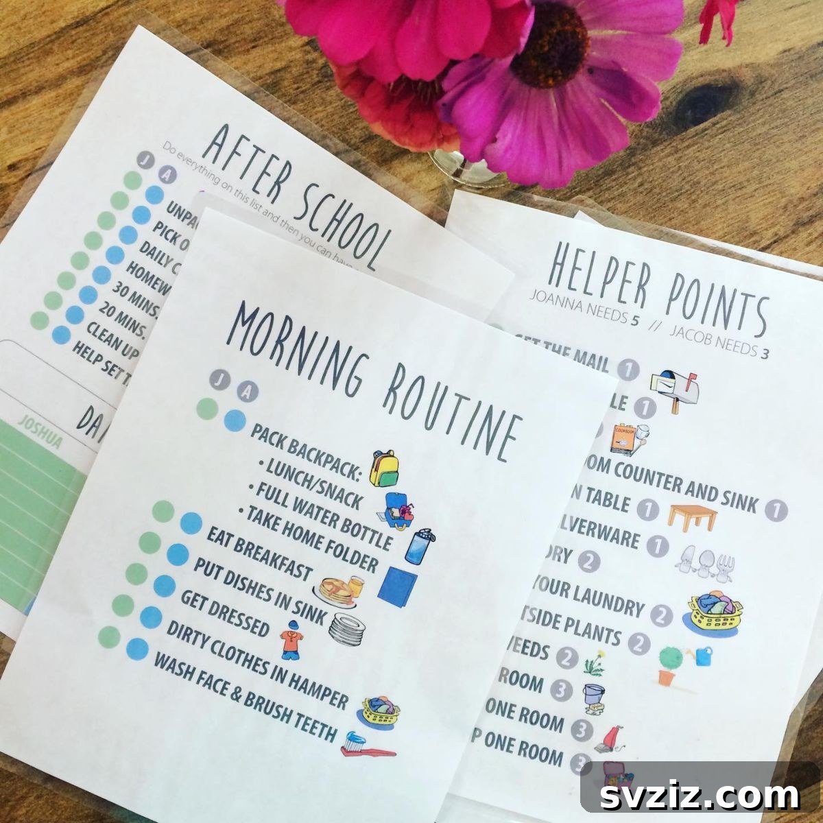 1. Chore Charts