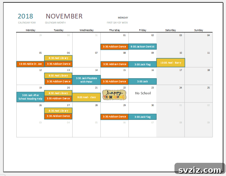 3. Family Calendar