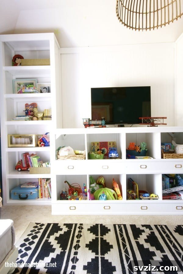 6. DIY Toy Storage Cubbies