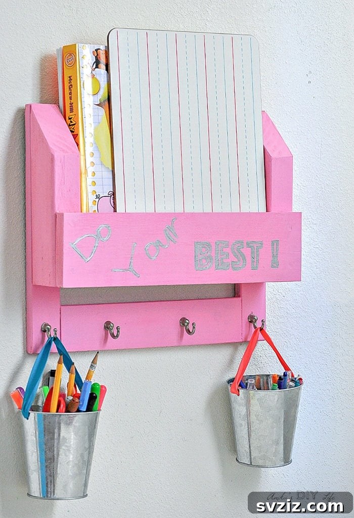 8. Kids Desk Organizer