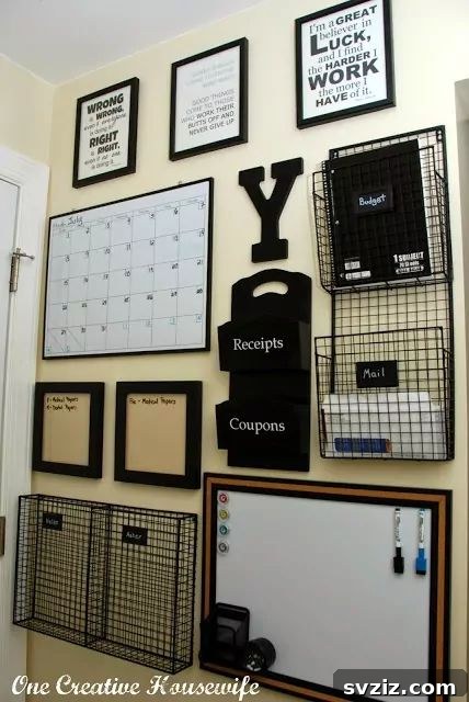 21 Brilliant Organizing Stations to Declutter Your Entire Life 11 Home command station with calendar, hooks, and message board