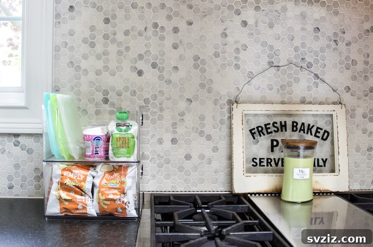 21 Brilliant Organizing Stations to Declutter Your Entire Life 4 Kids snack station with stackable plastic bins