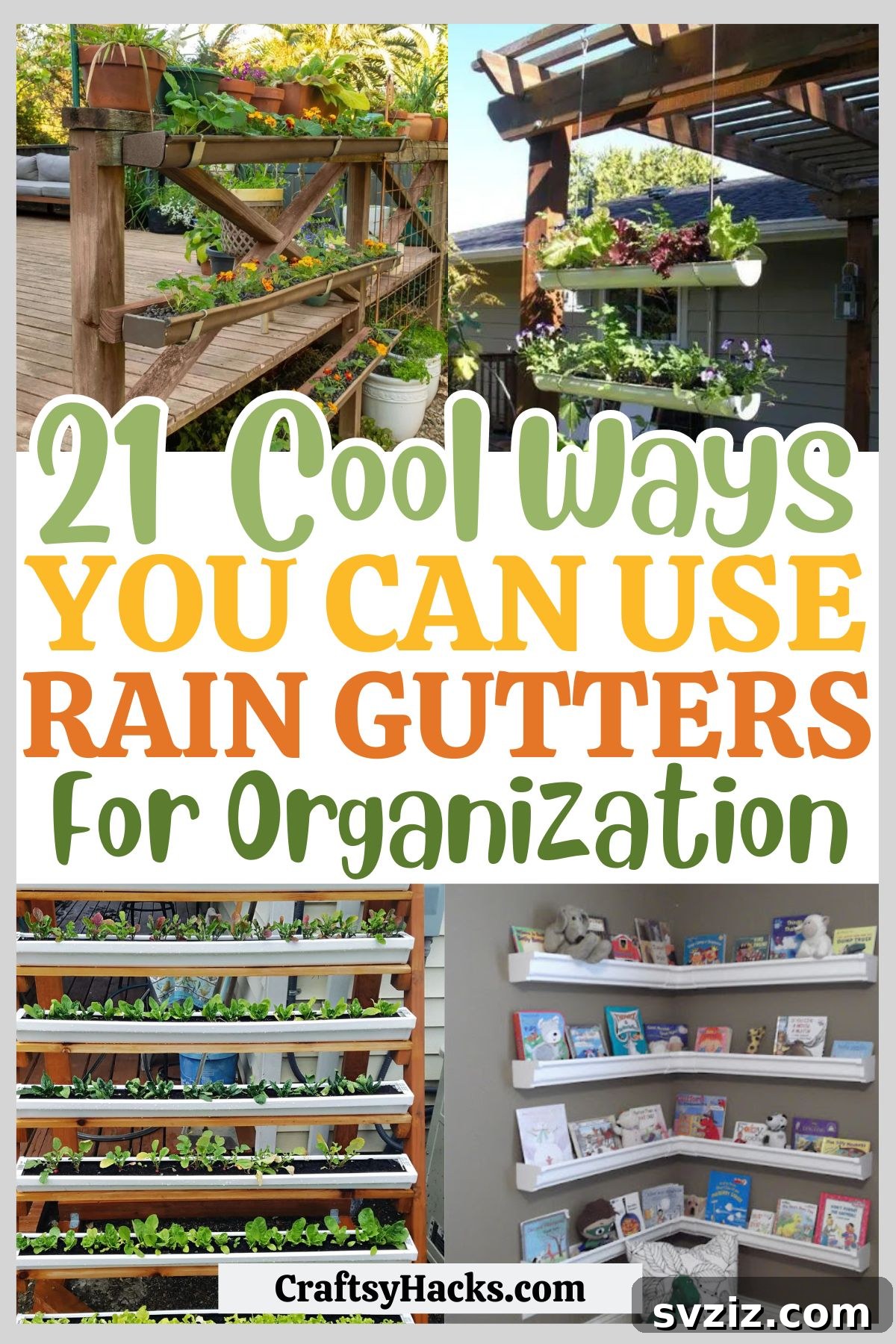 Creative Ways to Use Rain Gutters for Storage and Decor