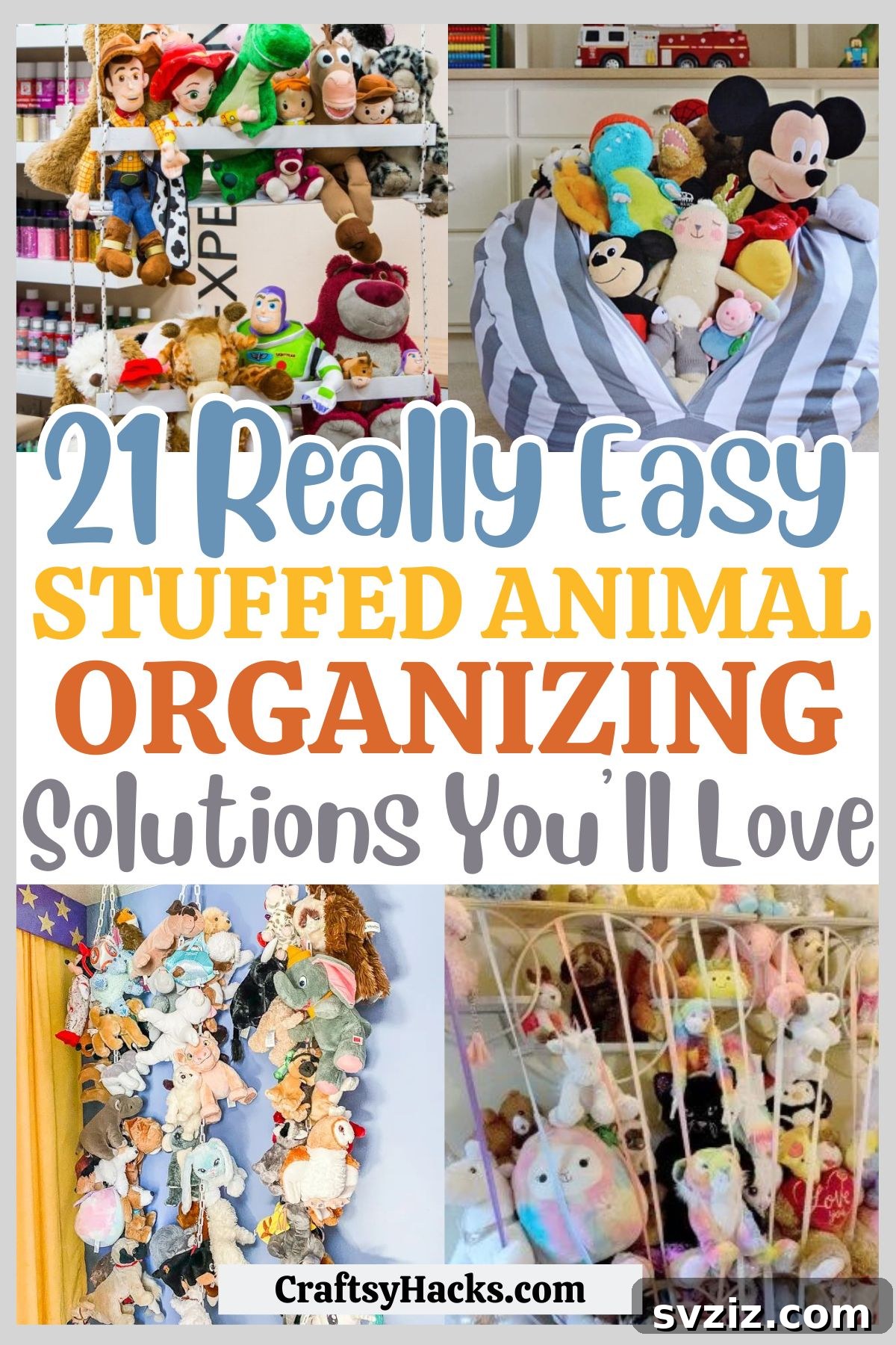 stuffed animal organization