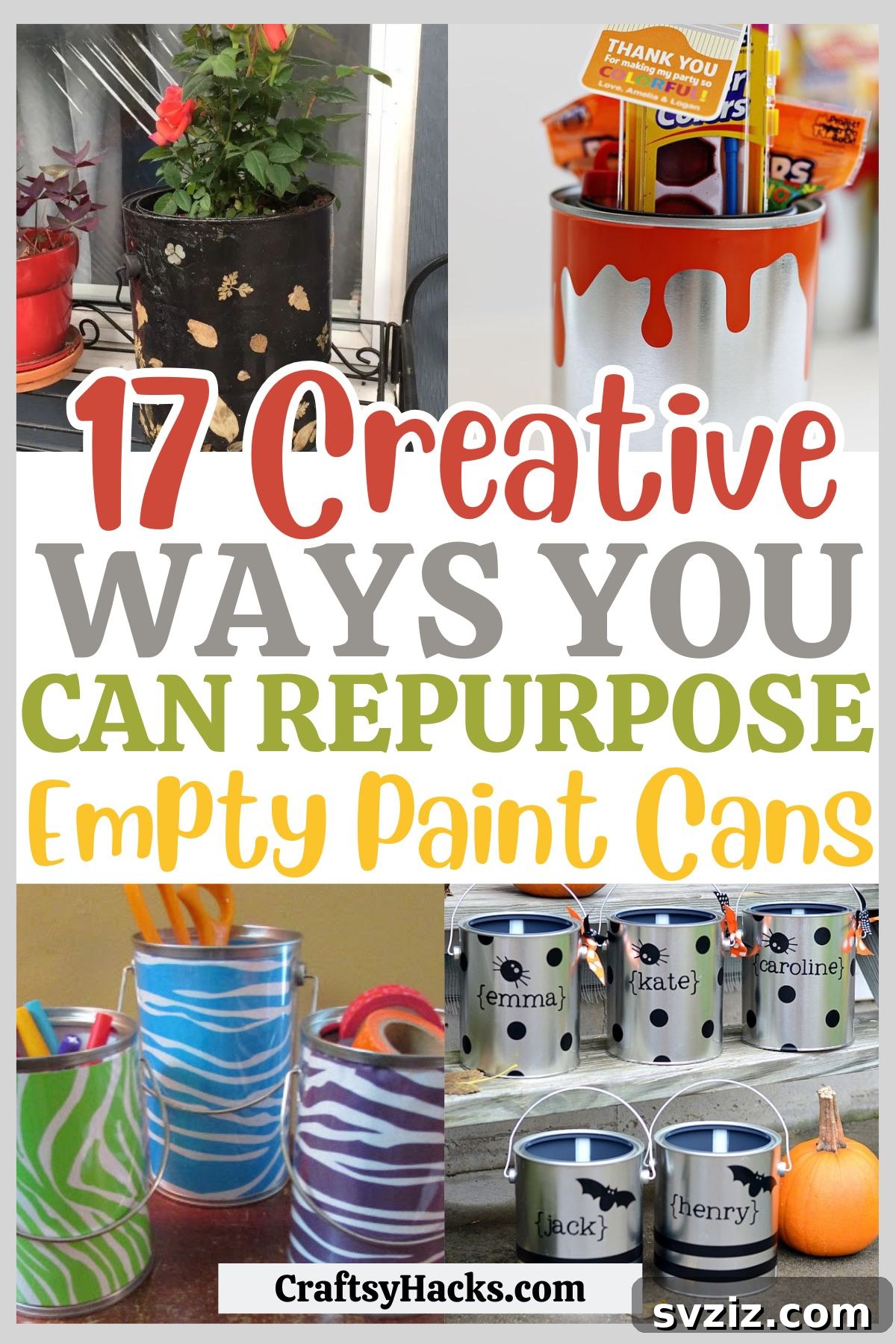 Smart Hacks for Repurposing Paint Cans 2 ways to repurpose paint cans