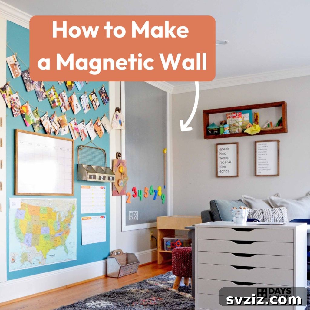 21 Ingenious Magnetic Storage Tips 15 13. Magnet Wall