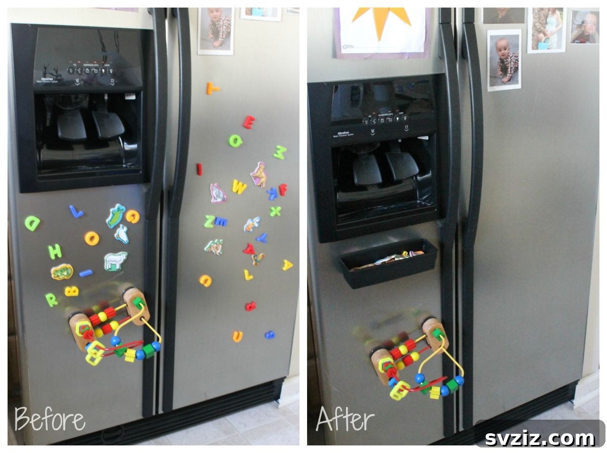 21 Ingenious Magnetic Storage Tips 17 15. Fridge Organizer
