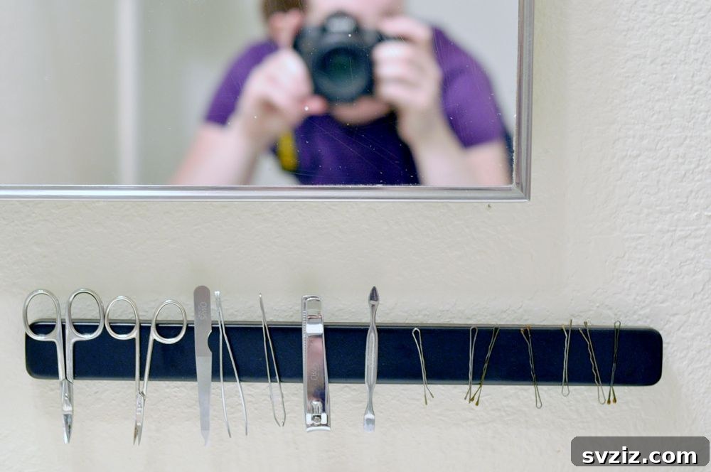 21 Ingenious Magnetic Storage Tips 21 19. Bathroom Organizer