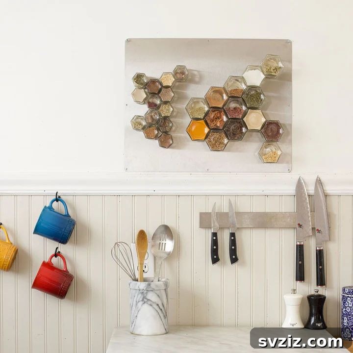 21 Ingenious Magnetic Storage Tips 10 8. Spice Racks