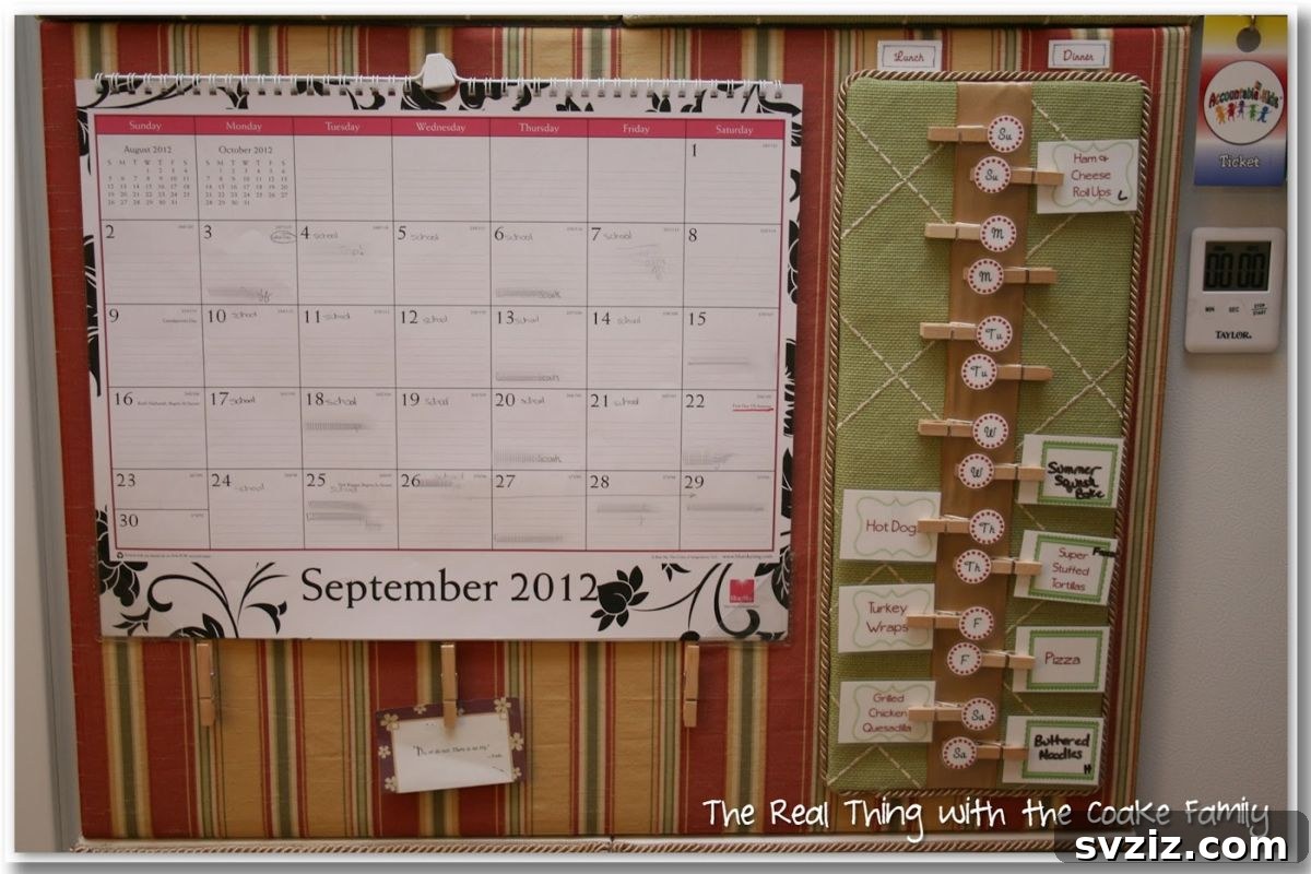 21 Brilliant Clothespin Organization Ideas to Simplify Your Space 13 11. Menu Planning