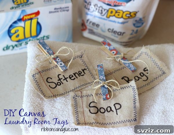 21 Brilliant Clothespin Organization Ideas to Simplify Your Space 20 18. Laundry Room Tags