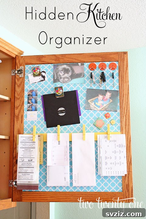 21 Brilliant Clothespin Organization Ideas to Simplify Your Space 21 19. Kitchen Organizer