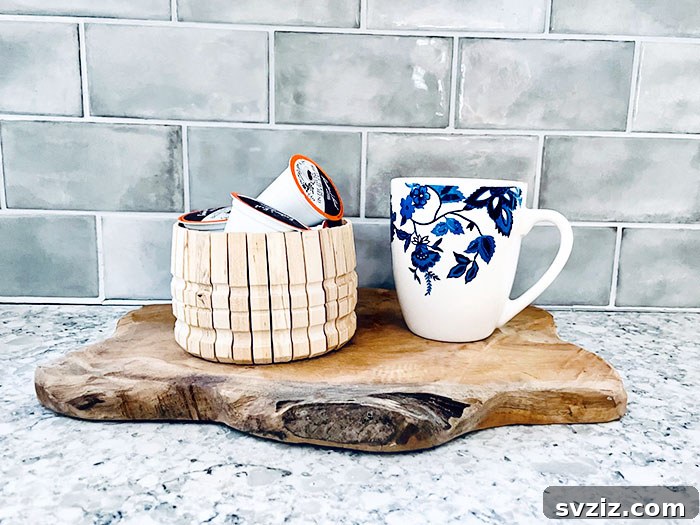21 Brilliant Clothespin Organization Ideas to Simplify Your Space 23 21. Basket