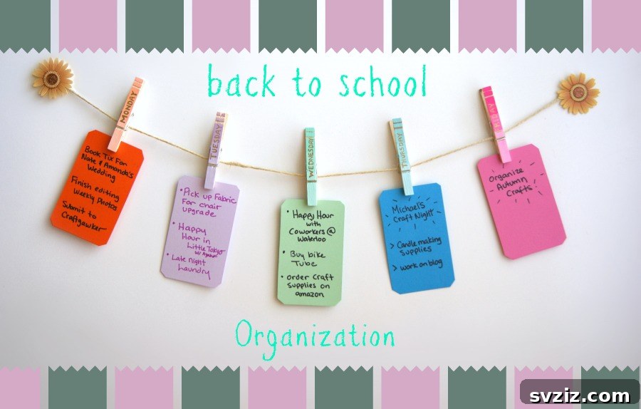 21 Brilliant Clothespin Organization Ideas to Simplify Your Space 5 3. Daily Task Organization