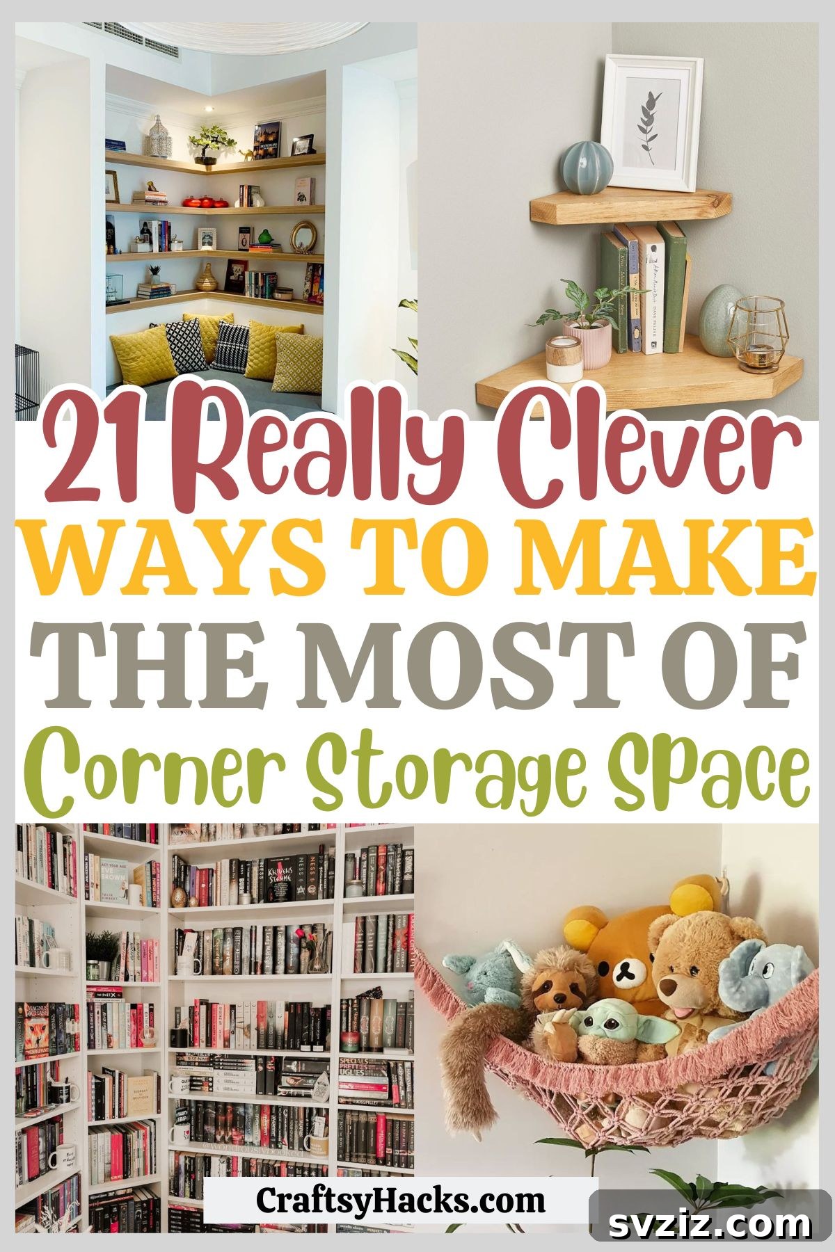 21 Clever Ways to Maximize Corner Space 2 Corner space storage ideas, corner cabinet, small space organization, efficient corner utilization