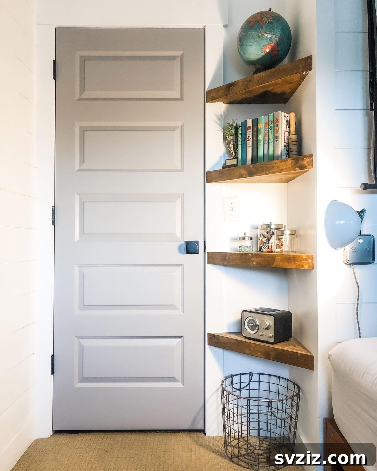 21 Clever Ways to Maximize Corner Space 15 14. Display Shelves