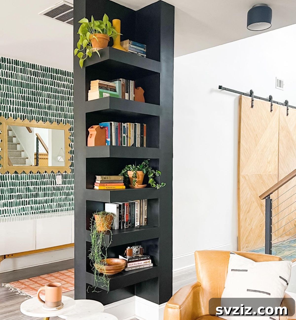 21 Clever Ways to Maximize Corner Space 20 20. Built-In Shelves