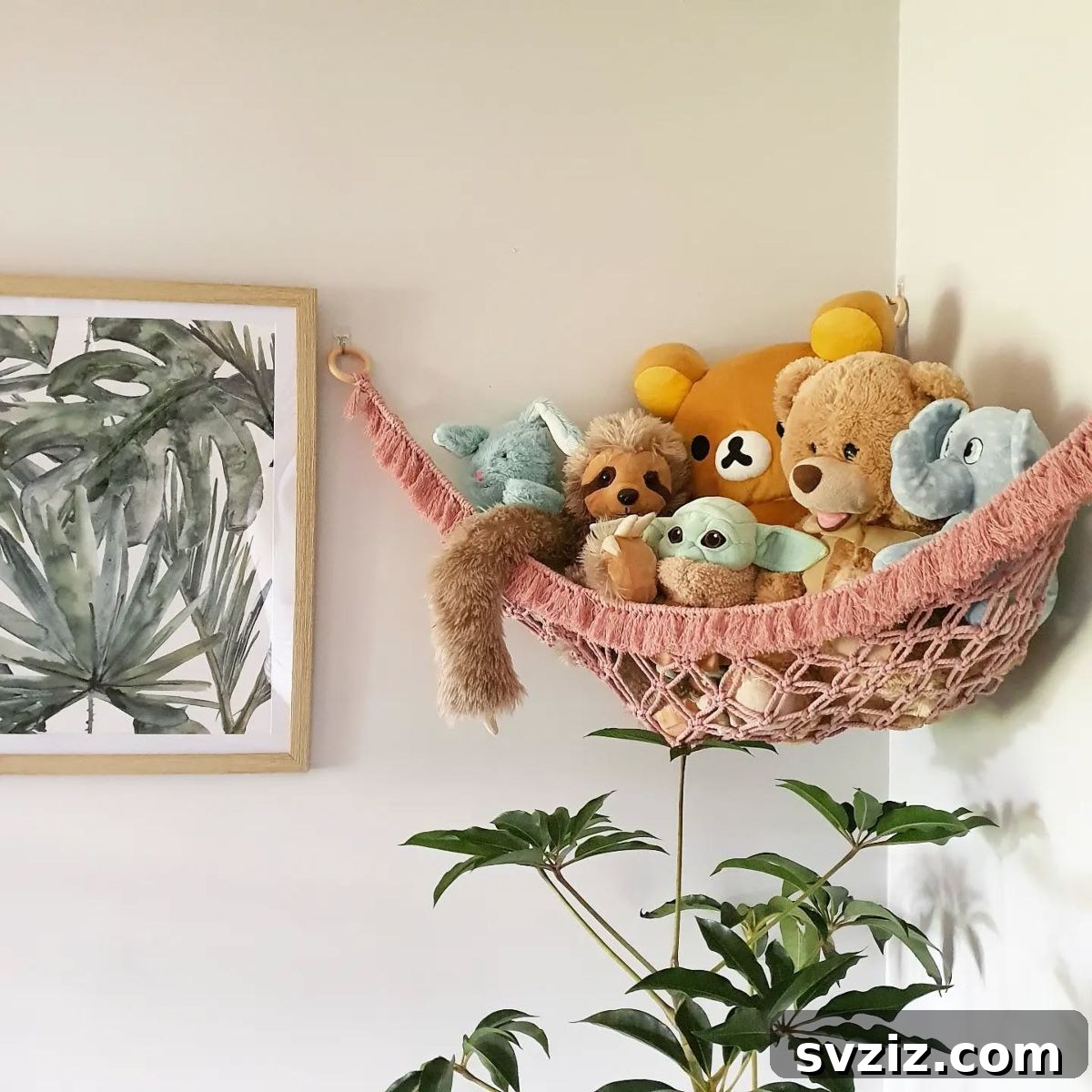 21 Clever Ways to Maximize Corner Space 9 8. Toy Hammock