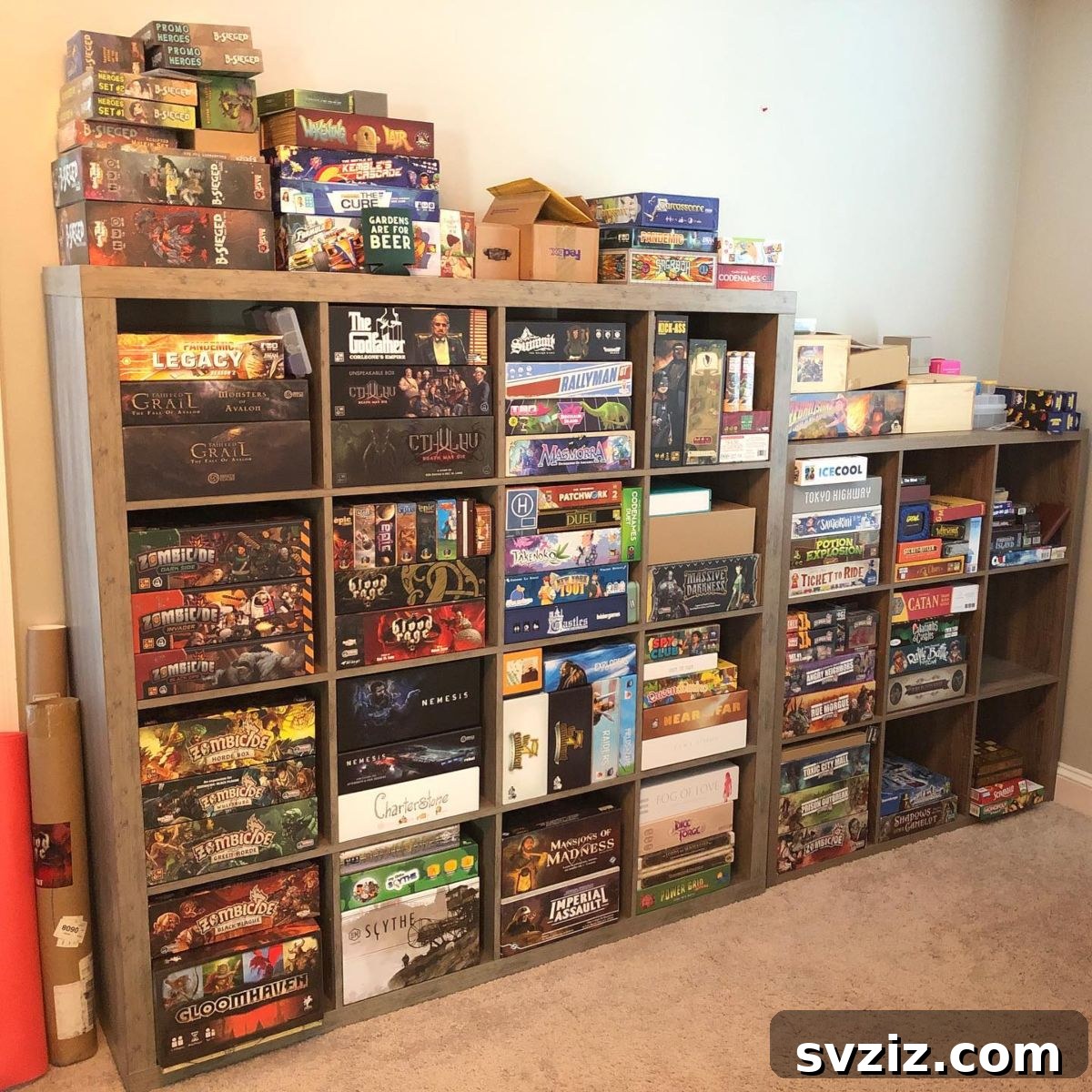 Brilliant Board Game Storage Solutions 12 10. Cubed Shelves