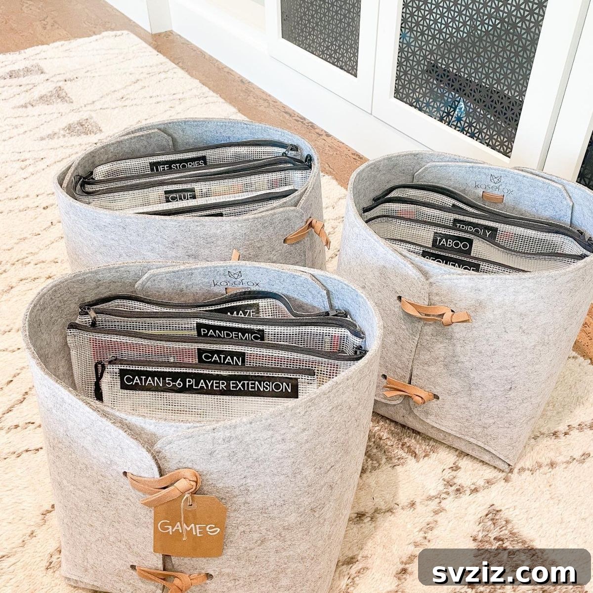 Brilliant Board Game Storage Solutions 10 8. Fabric Bins