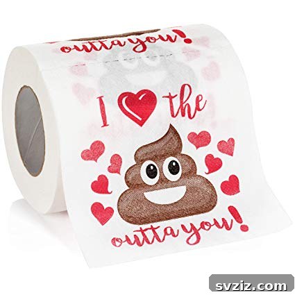 15 Stellar Valentine's Gifts to Spoil Your Man 17 Novelty toilet paper with a 'poop emoji' theme, a funny Valentine's gift for men with a sense of humor.