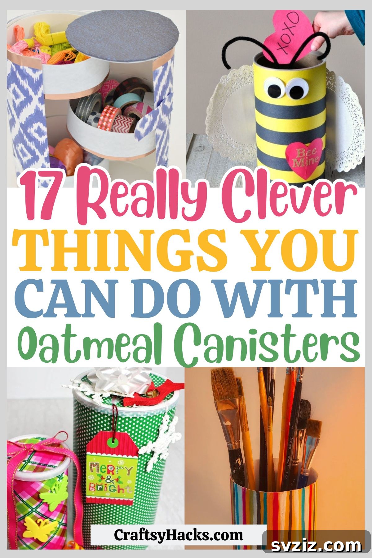 Creative ways to repurpose empty oatmeal canisters for stylish storage and crafts