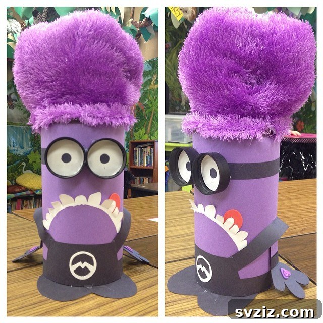 Fun Minion Craft from an oatmeal container