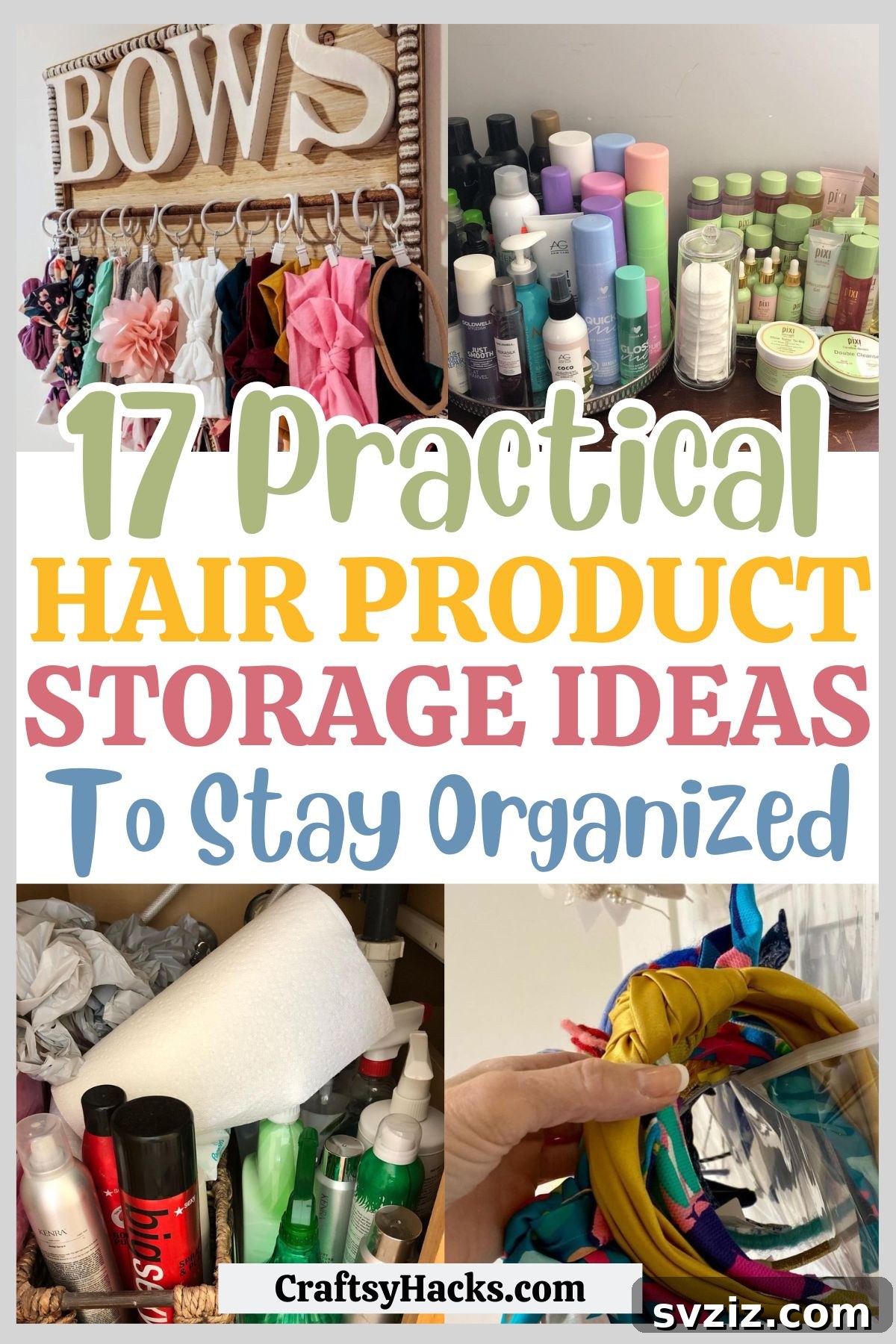 hair product organization ideas