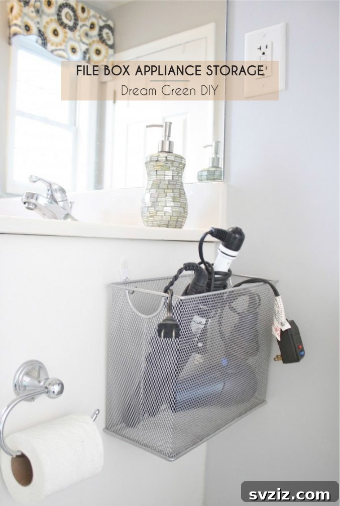 15. File Box Appliance Holder
