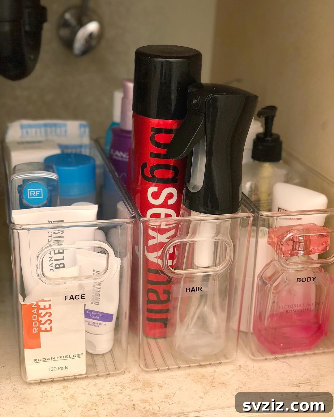 7. Acrylic Storage Bins