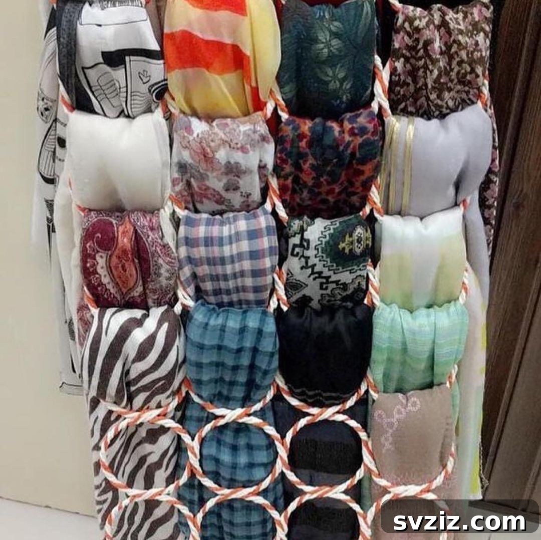 Ring Scarf Organizer