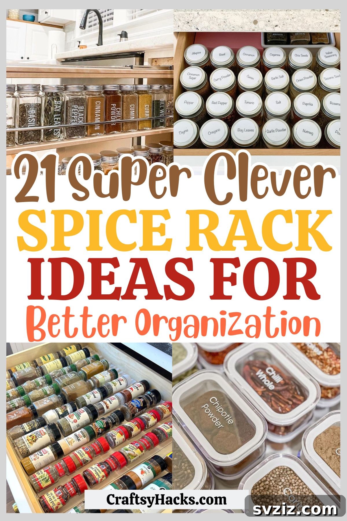 21 Clever Ways to Conquer Spice Clutter Forever 2 spice rack organizing ideas