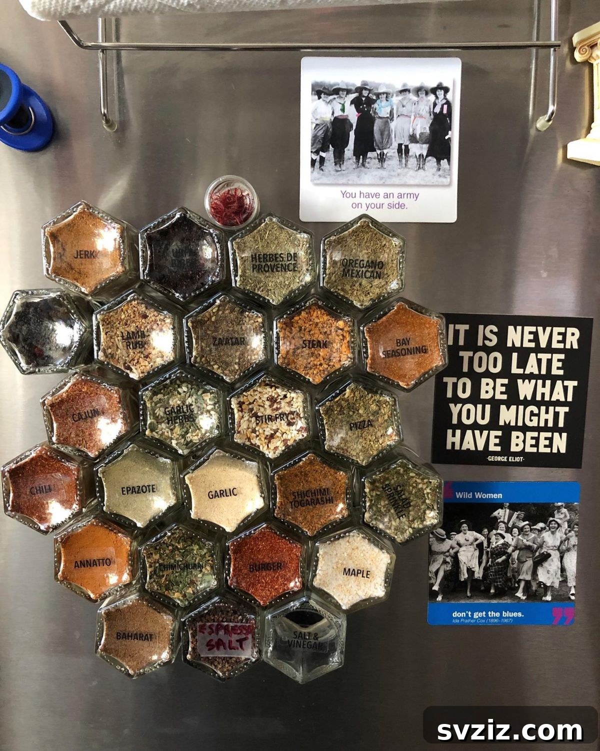 21 Clever Ways to Conquer Spice Clutter Forever 14 Hexagonal Spice Jars
