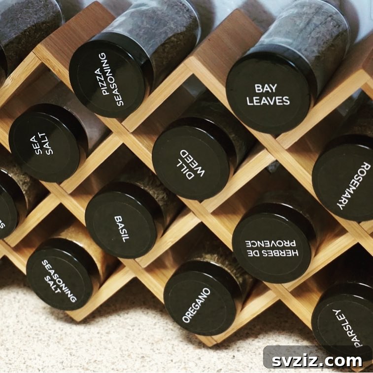 21 Clever Ways to Conquer Spice Clutter Forever 16 Criss-Cross Bamboo Spice Rack
