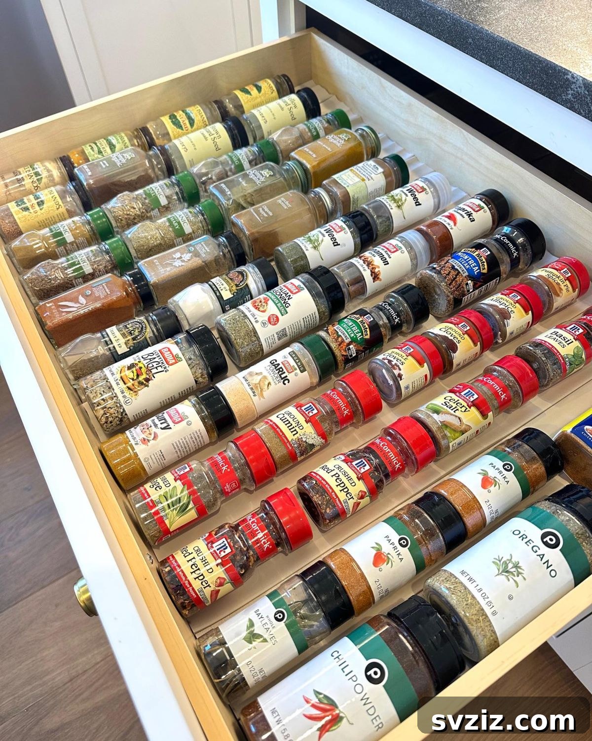21 Clever Ways to Conquer Spice Clutter Forever 18 Spice Drawer Organizer