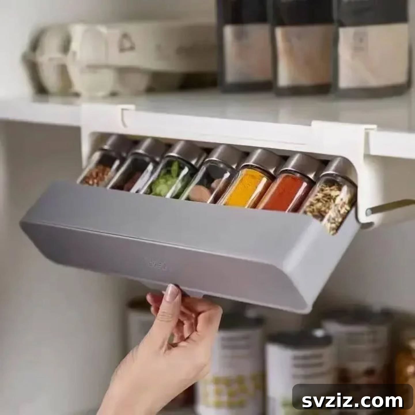 21 Clever Ways to Conquer Spice Clutter Forever 20 Hanging Spice Rack