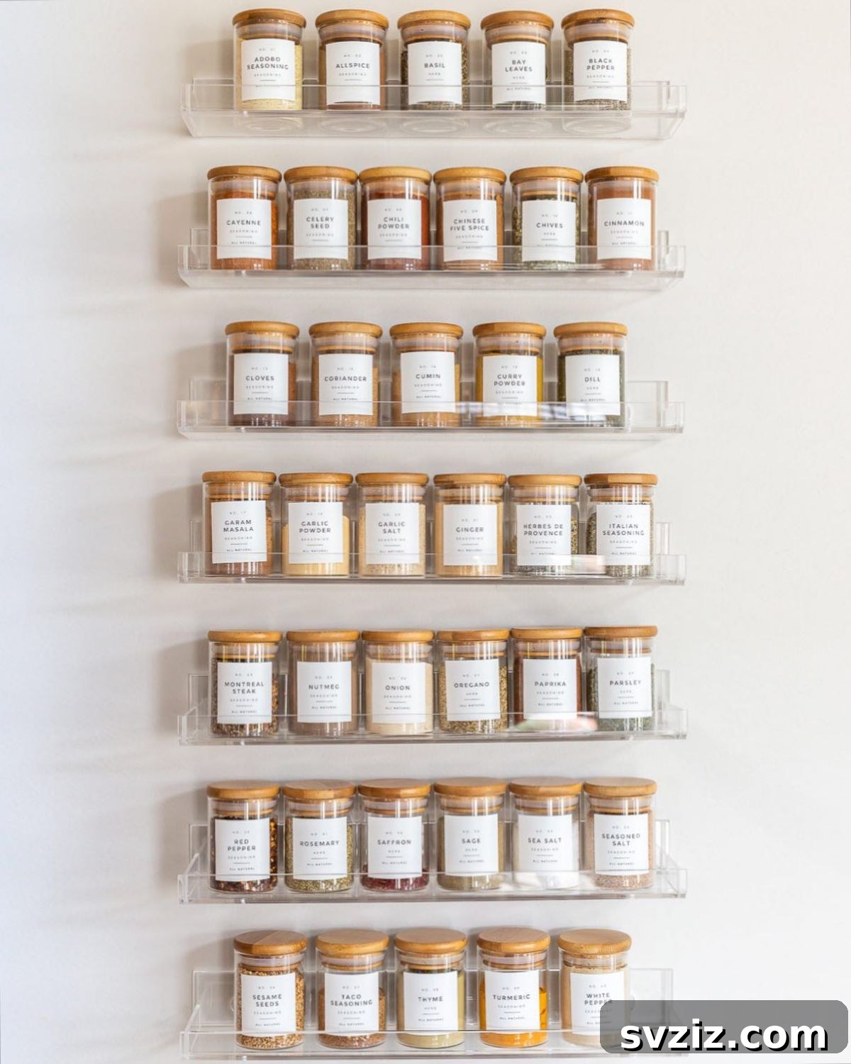 21 Clever Ways to Conquer Spice Clutter Forever 3 Acrylic Shelves